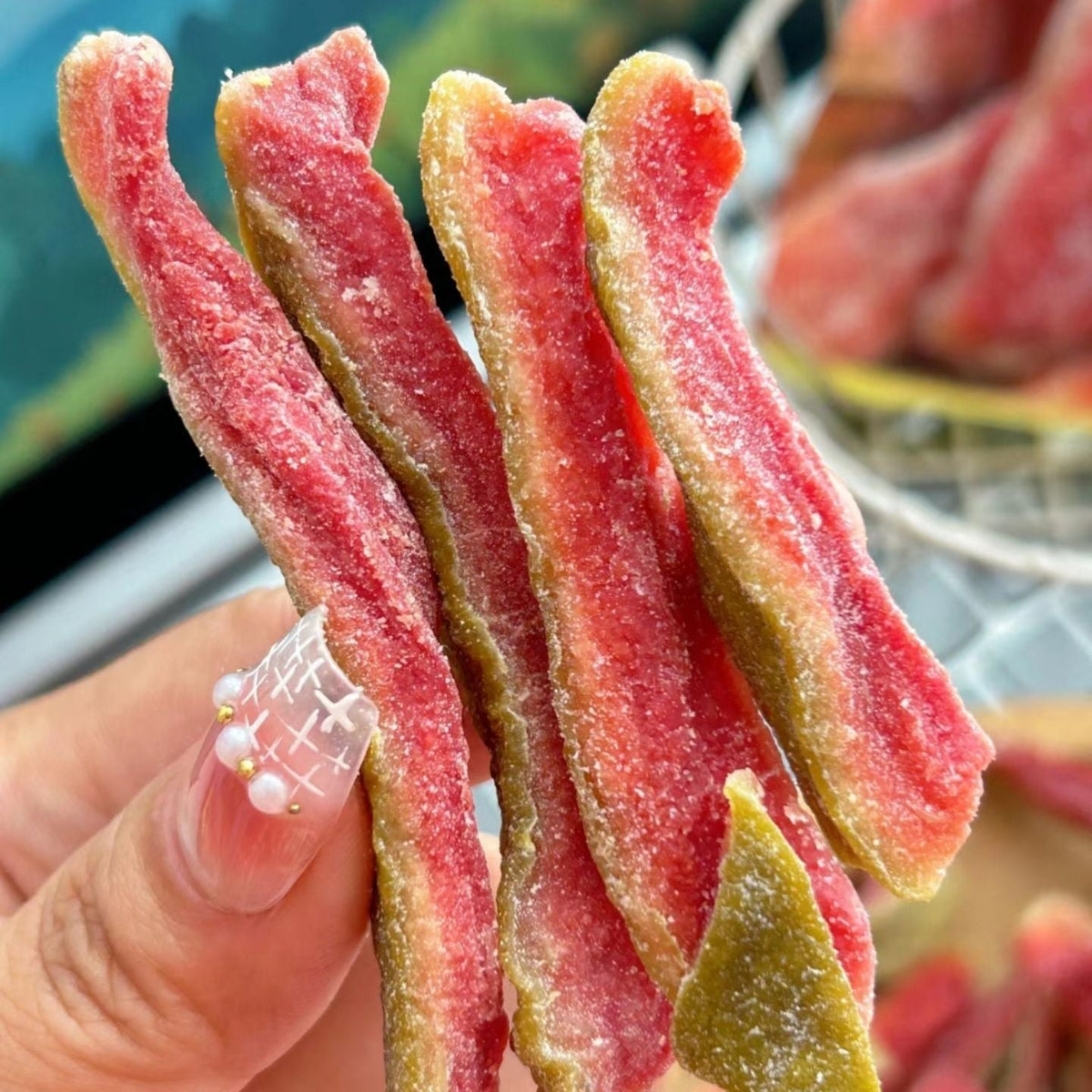 ♥️Say goodbye to high-calorie guilt! 🥝Satisfy your cravings with ourfiber-rich Red Guava slices-K3