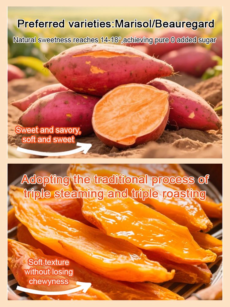 🫚🍠Say goodbye to high-calorie guilt! 🍯Satisfy your cravings with our sweet Dried Sweet Potato slices-K3