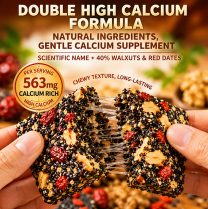 🌿 Natural Red Date Walnut & Black Sesame Squares⚖️💥Guilt-Free Healthy Snack for Weight Management-C7