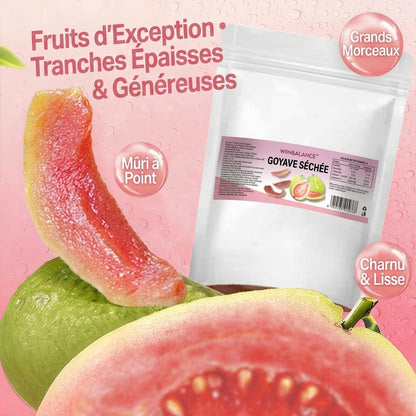 🌟 Dites adieu à la culpabilité des calories ! 🎀🎀 Satisfaites vos envies avec nos tranches de goyave rouge riches en fibres-ABB8