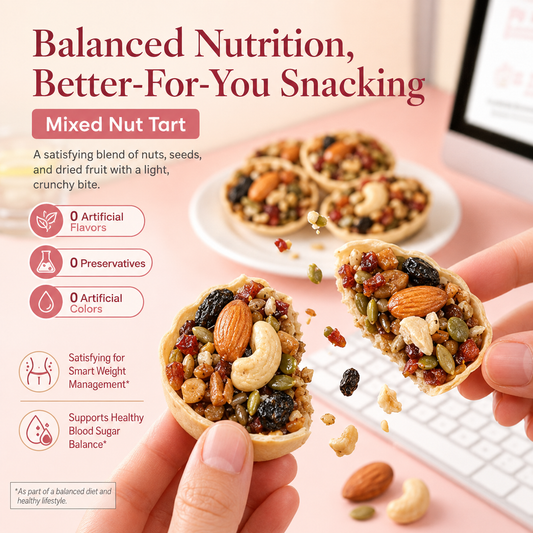 😋Mixed Nut Tart — A Crunchy, Low-Sugar Snack for Smarter Choices-LYJ