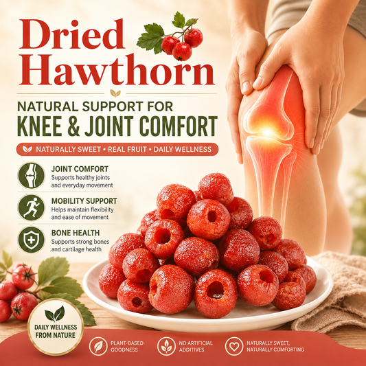 🧑‍🦽‍➡️🏃 Dried Hawthorn provides natural joint comfort support from real fruit, helping you stay active and enjoy everyday movement.-LYJ