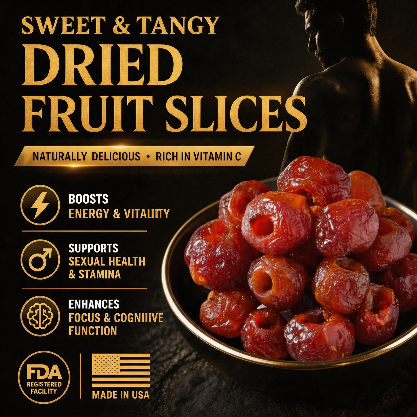 🥒🥒 Men’s Vitality Revival 💪💯 Hollow dried hawthorn berries for Natural Energy, Stamina & Confidence - LYJ