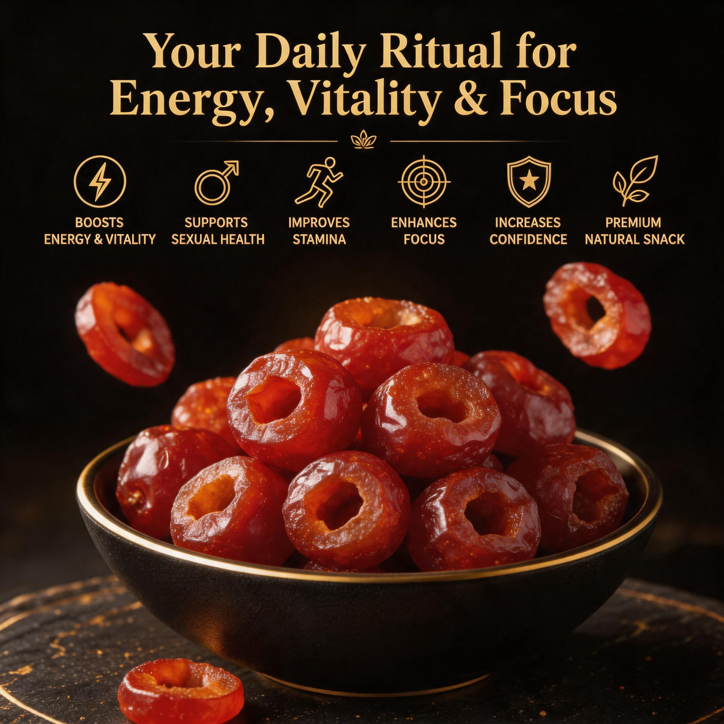 🥒🥒 Men’s Vitality Revival 💪💯 Hollow dried hawthorn berries for Natural Energy, Stamina & Confidence - LYJ